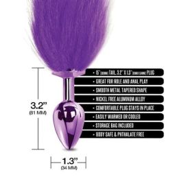 Nixie metal plug w/ ombre tail medium purple metallic